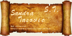 Sandra Tašović vizit kartica